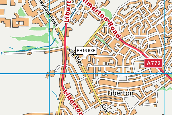 EH16 6XF map - OS VectorMap District (Ordnance Survey) EH16 6XF map - OS VectorMap District (Ordnance Survey)