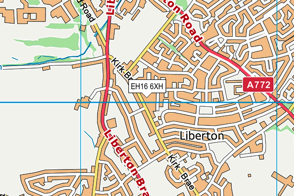 EH16 6XH map - OS VectorMap District (Ordnance Survey) EH16 6XH map - OS VectorMap District (Ordnance Survey)