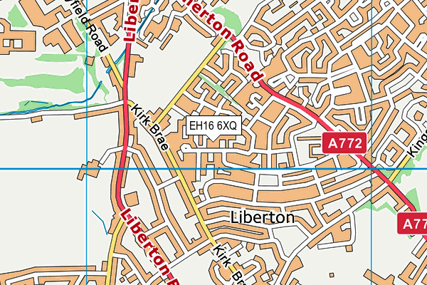 EH16 6XQ map - OS VectorMap District (Ordnance Survey) EH16 6XQ map - OS VectorMap District (Ordnance Survey)