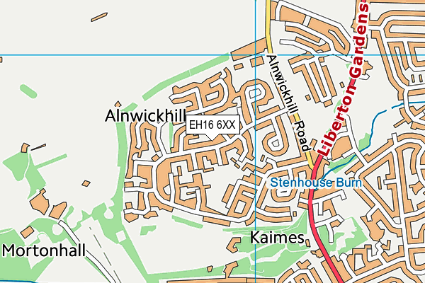 EH16 6XX map - OS VectorMap District (Ordnance Survey) EH16 6XX map - OS VectorMap District (Ordnance Survey)