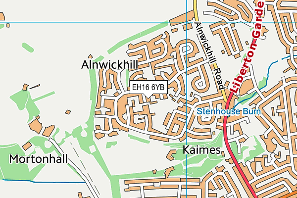 EH16 6YB map - OS VectorMap District (Ordnance Survey) EH16 6YB map - OS VectorMap District (Ordnance Survey)