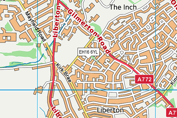 EH16 6YL map - OS VectorMap District (Ordnance Survey) EH16 6YL map - OS VectorMap District (Ordnance Survey)