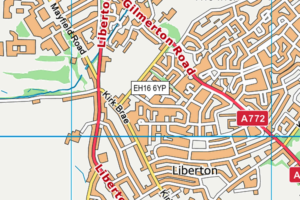 EH16 6YP map - OS VectorMap District (Ordnance Survey) EH16 6YP map - OS VectorMap District (Ordnance Survey)