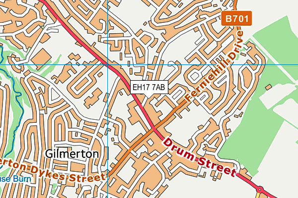 EH17 7AB map - OS VectorMap District (Ordnance Survey) EH17 7AB map - OS VectorMap District (Ordnance Survey)