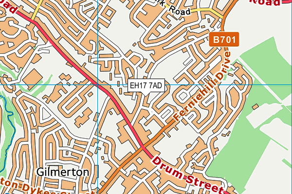 EH17 7AD map - OS VectorMap District (Ordnance Survey) EH17 7AD map - OS VectorMap District (Ordnance Survey)