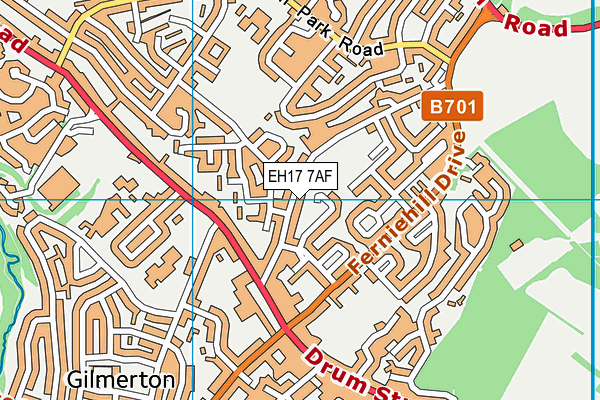 EH17 7AF map - OS VectorMap District (Ordnance Survey) EH17 7AF map - OS VectorMap District (Ordnance Survey)