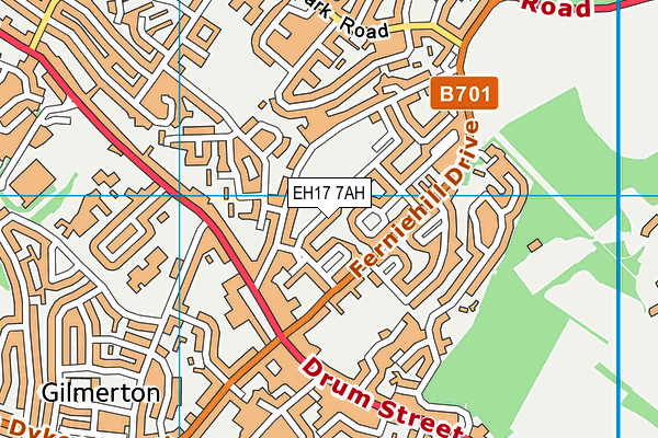 EH17 7AH map - OS VectorMap District (Ordnance Survey) EH17 7AH map - OS VectorMap District (Ordnance Survey)