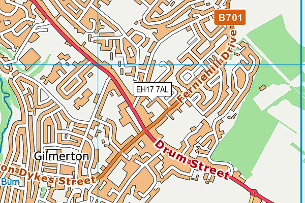 EH17 7AL map - OS VectorMap District (Ordnance Survey) EH17 7AL map - OS VectorMap District (Ordnance Survey)