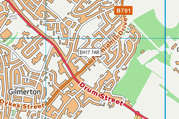 EH17 7AR map - OS VectorMap District (Ordnance Survey) EH17 7AR map - OS VectorMap District (Ordnance Survey)