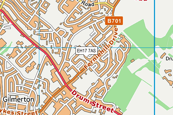 EH17 7AS map - OS VectorMap District (Ordnance Survey) EH17 7AS map - OS VectorMap District (Ordnance Survey)