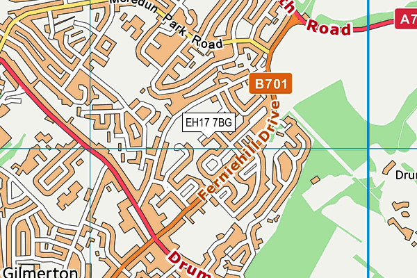 EH17 7BG map - OS VectorMap District (Ordnance Survey) EH17 7BG map - OS VectorMap District (Ordnance Survey)