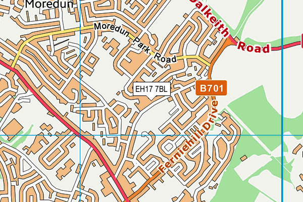 EH17 7BL map - OS VectorMap District (Ordnance Survey) EH17 7BL map - OS VectorMap District (Ordnance Survey)