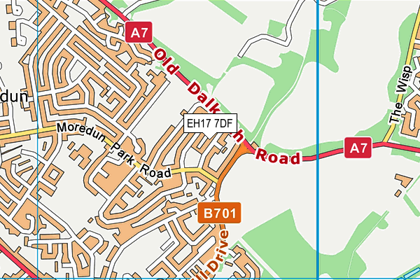 EH17 7DF map - OS VectorMap District (Ordnance Survey) EH17 7DF map - OS VectorMap District (Ordnance Survey)