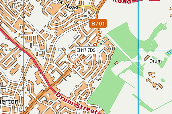 EH17 7DS map - OS VectorMap District (Ordnance Survey) EH17 7DS map - OS VectorMap District (Ordnance Survey)