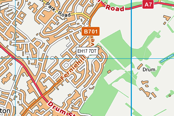 EH17 7DT map - OS VectorMap District (Ordnance Survey) EH17 7DT map - OS VectorMap District (Ordnance Survey)
