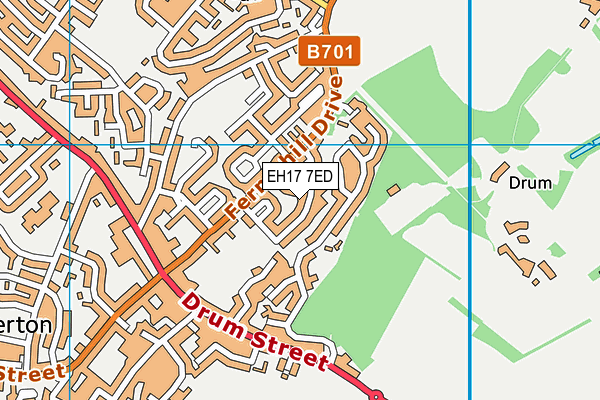 EH17 7ED map - OS VectorMap District (Ordnance Survey) EH17 7ED map - OS VectorMap District (Ordnance Survey)