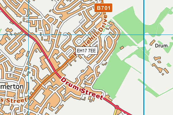 EH17 7EE map - OS VectorMap District (Ordnance Survey) EH17 7EE map - OS VectorMap District (Ordnance Survey)