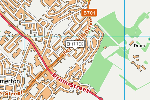 EH17 7EG map - OS VectorMap District (Ordnance Survey) EH17 7EG map - OS VectorMap District (Ordnance Survey)