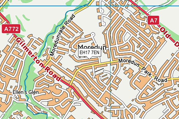 EH17 7EN map - OS VectorMap District (Ordnance Survey) EH17 7EN map - OS VectorMap District (Ordnance Survey)