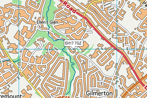 EH17 7GZ map - OS VectorMap District (Ordnance Survey) EH17 7GZ map - OS VectorMap District (Ordnance Survey)