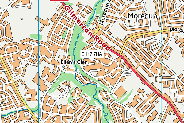 EH17 7HA map - OS VectorMap District (Ordnance Survey) EH17 7HA map - OS VectorMap District (Ordnance Survey)