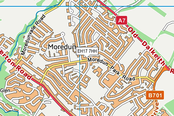 EH17 7HH map - OS VectorMap District (Ordnance Survey) EH17 7HH map - OS VectorMap District (Ordnance Survey)