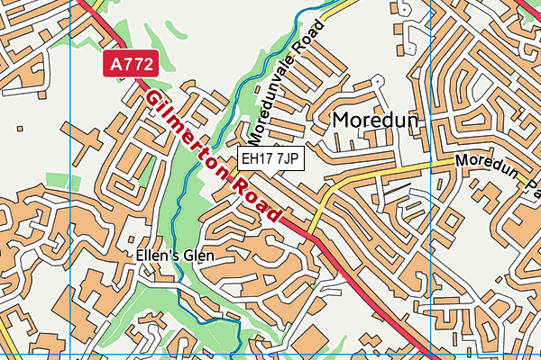 EH17 7JP map - OS VectorMap District (Ordnance Survey) EH17 7JP map - OS VectorMap District (Ordnance Survey)