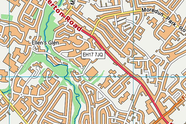 EH17 7JQ map - OS VectorMap District (Ordnance Survey) EH17 7JQ map - OS VectorMap District (Ordnance Survey)