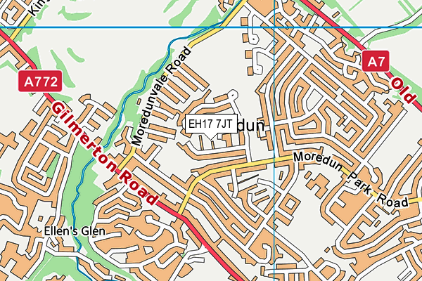 EH17 7JT map - OS VectorMap District (Ordnance Survey) EH17 7JT map - OS VectorMap District (Ordnance Survey)