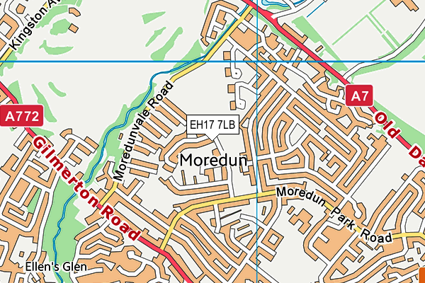 EH17 7LB map - OS VectorMap District (Ordnance Survey) EH17 7LB map - OS VectorMap District (Ordnance Survey)