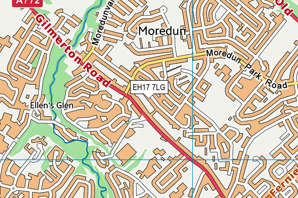 EH17 7LG map - OS VectorMap District (Ordnance Survey) EH17 7LG map - OS VectorMap District (Ordnance Survey)