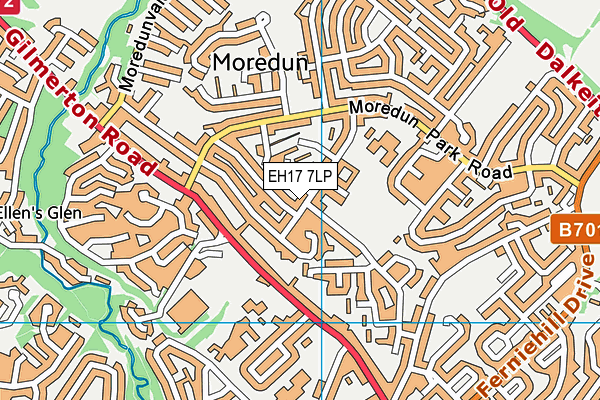 EH17 7LP map - OS VectorMap District (Ordnance Survey) EH17 7LP map - OS VectorMap District (Ordnance Survey)