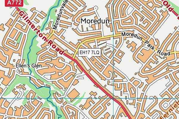 EH17 7LQ map - OS VectorMap District (Ordnance Survey) EH17 7LQ map - OS VectorMap District (Ordnance Survey)