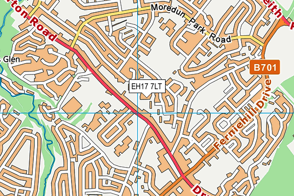 EH17 7LT map - OS VectorMap District (Ordnance Survey) EH17 7LT map - OS VectorMap District (Ordnance Survey)