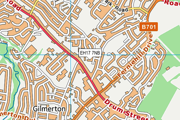 EH17 7NB map - OS VectorMap District (Ordnance Survey) EH17 7NB map - OS VectorMap District (Ordnance Survey)
