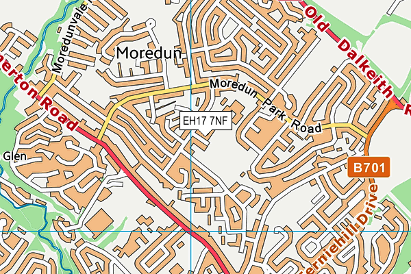 EH17 7NF map - OS VectorMap District (Ordnance Survey) EH17 7NF map - OS VectorMap District (Ordnance Survey)