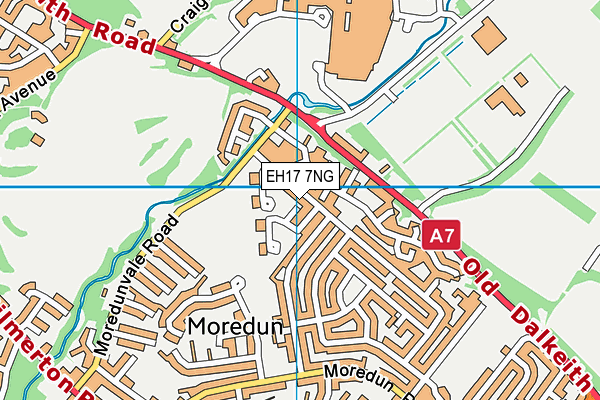 EH17 7NG map - OS VectorMap District (Ordnance Survey) EH17 7NG map - OS VectorMap District (Ordnance Survey)
