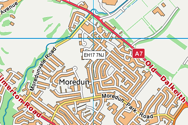 EH17 7NJ map - OS VectorMap District (Ordnance Survey) EH17 7NJ map - OS VectorMap District (Ordnance Survey)