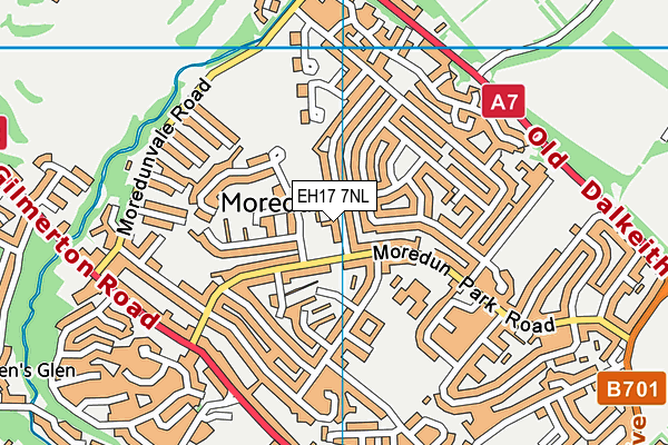 EH17 7NL map - OS VectorMap District (Ordnance Survey) EH17 7NL map - OS VectorMap District (Ordnance Survey)