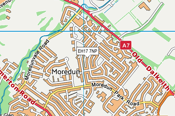 EH17 7NP map - OS VectorMap District (Ordnance Survey) EH17 7NP map - OS VectorMap District (Ordnance Survey)