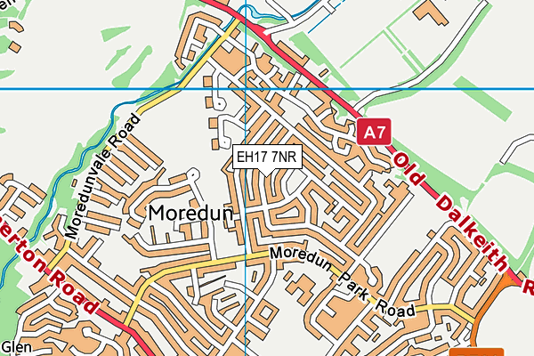 EH17 7NR map - OS VectorMap District (Ordnance Survey) EH17 7NR map - OS VectorMap District (Ordnance Survey)