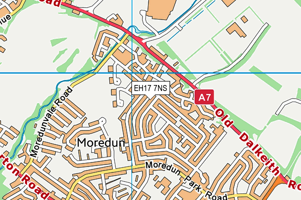 EH17 7NS map - OS VectorMap District (Ordnance Survey) EH17 7NS map - OS VectorMap District (Ordnance Survey)