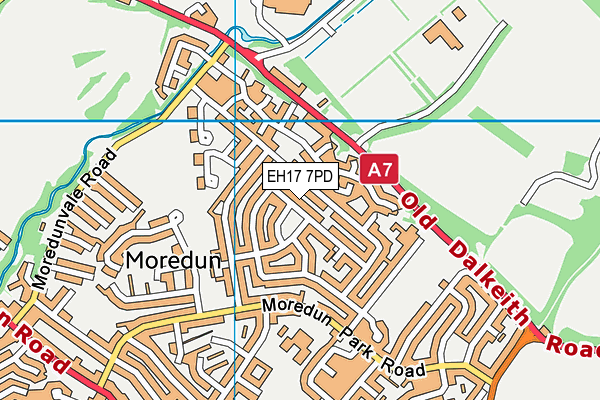 EH17 7PD map - OS VectorMap District (Ordnance Survey) EH17 7PD map - OS VectorMap District (Ordnance Survey)