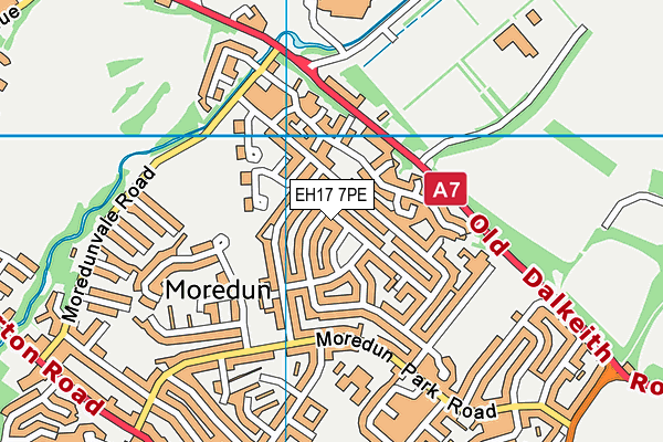 EH17 7PE map - OS VectorMap District (Ordnance Survey) EH17 7PE map - OS VectorMap District (Ordnance Survey)