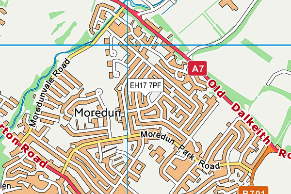 EH17 7PF map - OS VectorMap District (Ordnance Survey) EH17 7PF map - OS VectorMap District (Ordnance Survey)