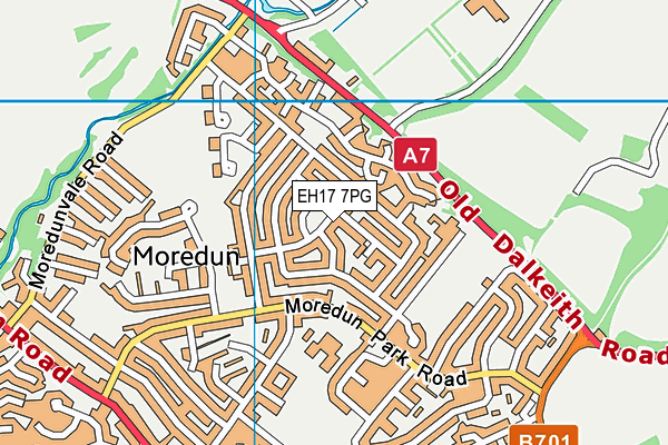 EH17 7PG map - OS VectorMap District (Ordnance Survey) EH17 7PG map - OS VectorMap District (Ordnance Survey)