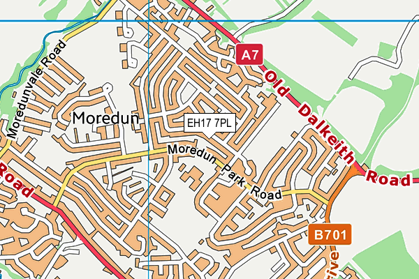 EH17 7PL map - OS VectorMap District (Ordnance Survey) EH17 7PL map - OS VectorMap District (Ordnance Survey)