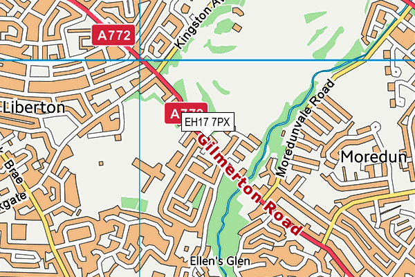 EH17 7PX map - OS VectorMap District (Ordnance Survey) EH17 7PX map - OS VectorMap District (Ordnance Survey)