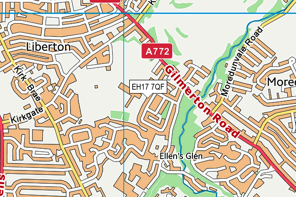 EH17 7QF map - OS VectorMap District (Ordnance Survey) EH17 7QF map - OS VectorMap District (Ordnance Survey)