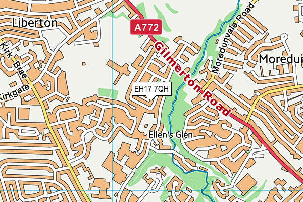 EH17 7QH map - OS VectorMap District (Ordnance Survey) EH17 7QH map - OS VectorMap District (Ordnance Survey)
